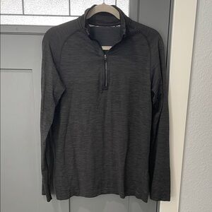 lululemon athletica Men's Charcoal Gray Half-Zip Sweater